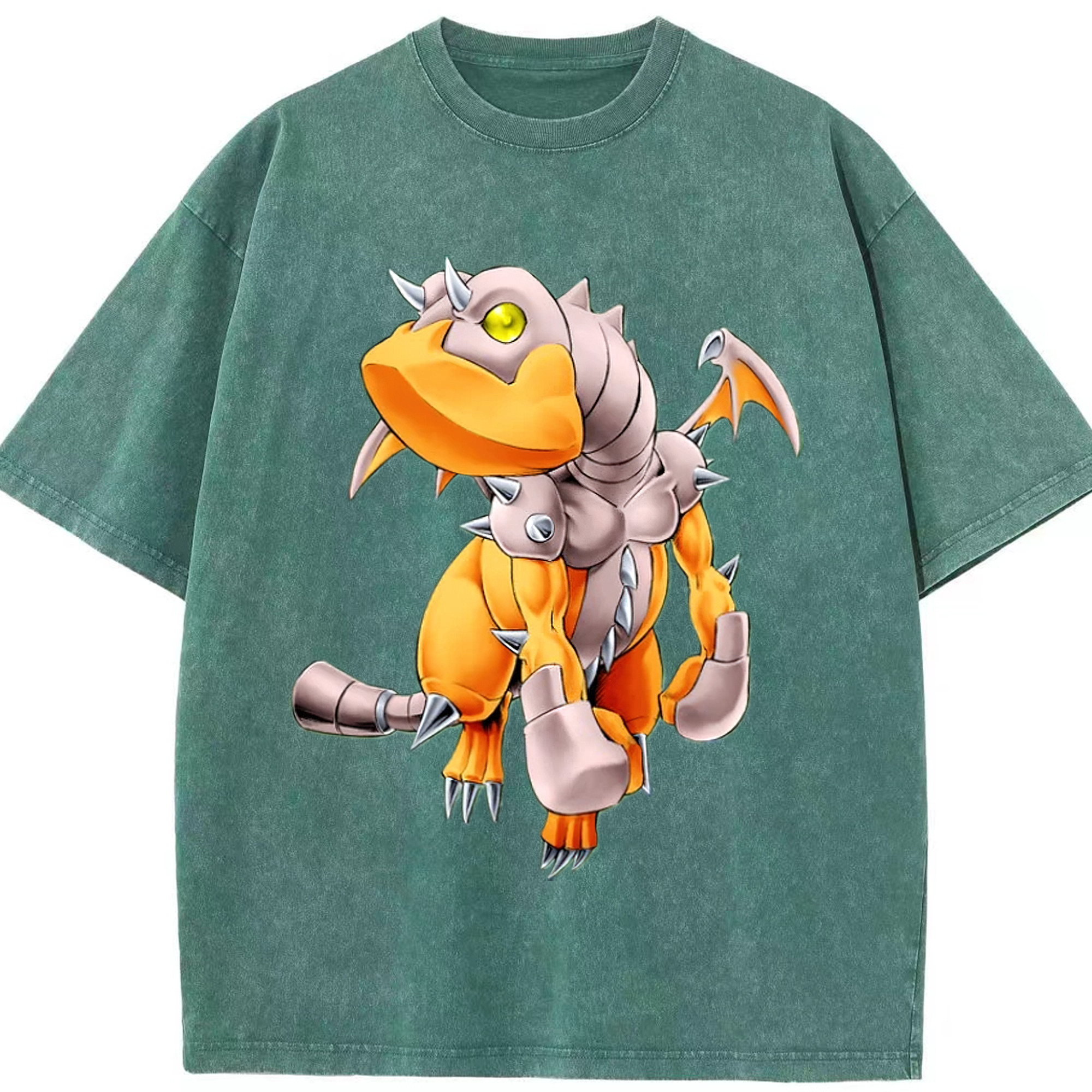 （画像用） 遊☆戯☆王 Yu-Gi-Oh! 綿100% ヴィンテージ風 半袖Tシャツ（フロントプリント）